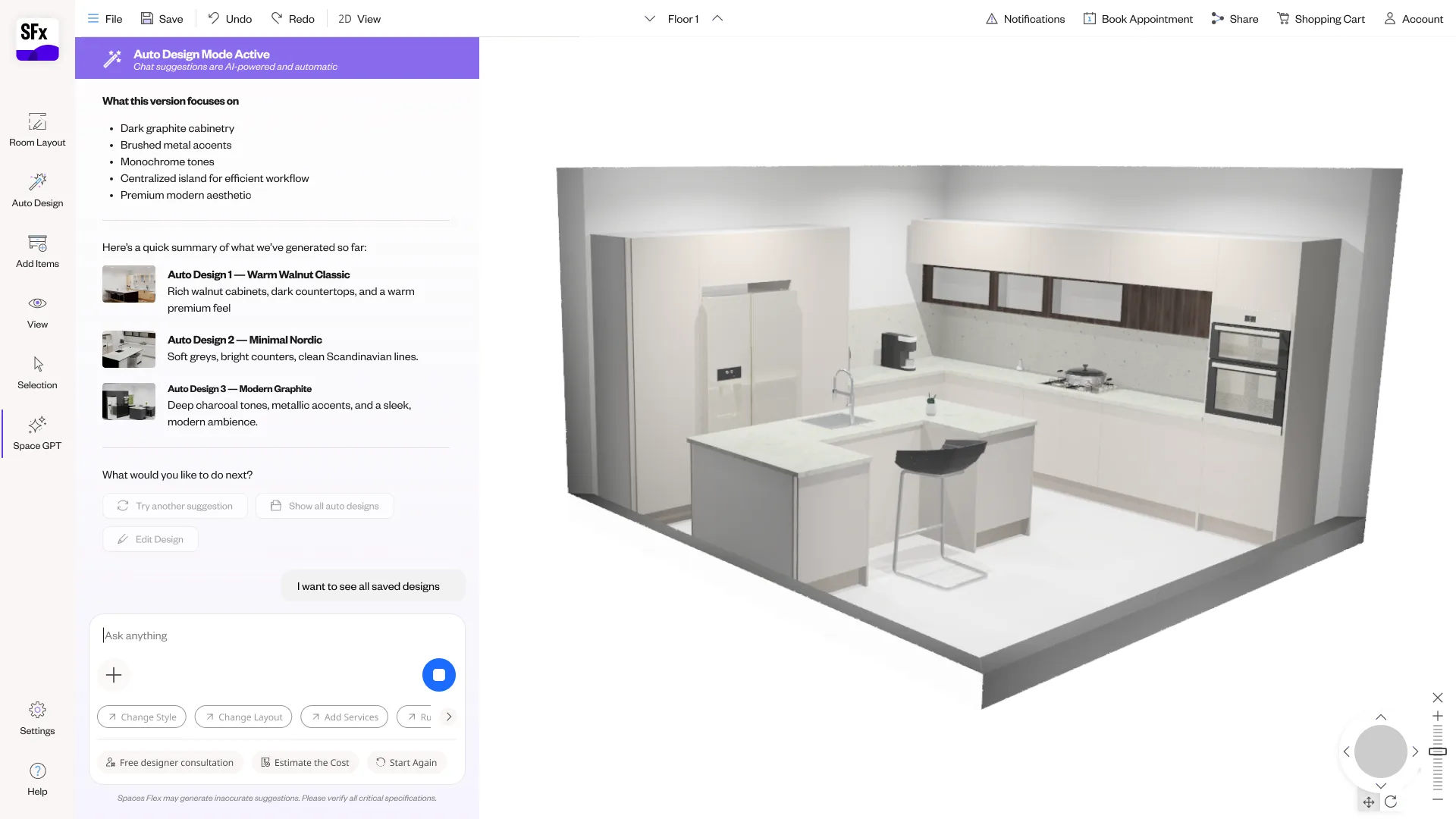 Spaces Flex NLP planner — screen 51.