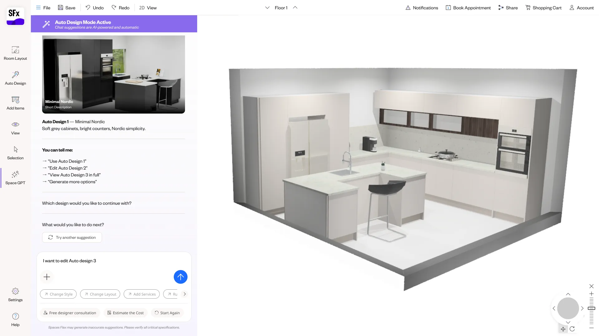 Spaces Flex NLP planner — screen 54.