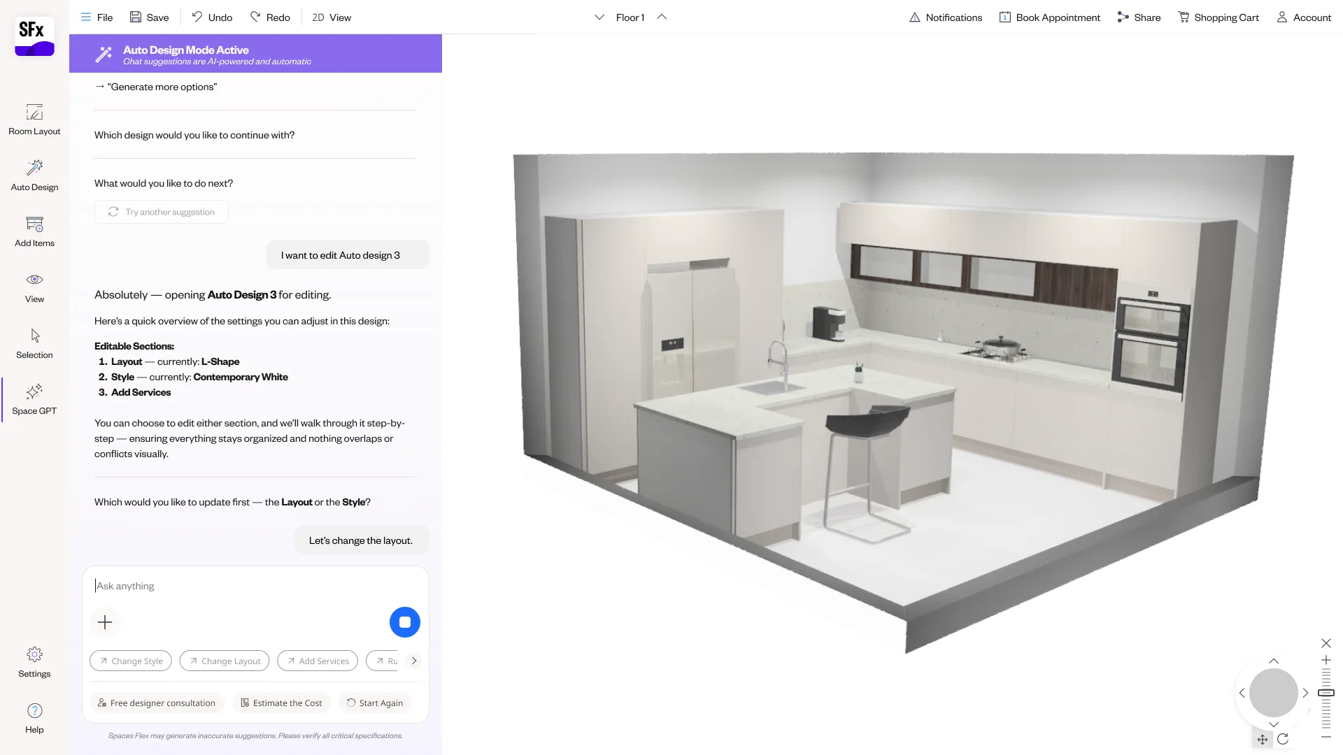 Spaces Flex NLP planner — screen 59.