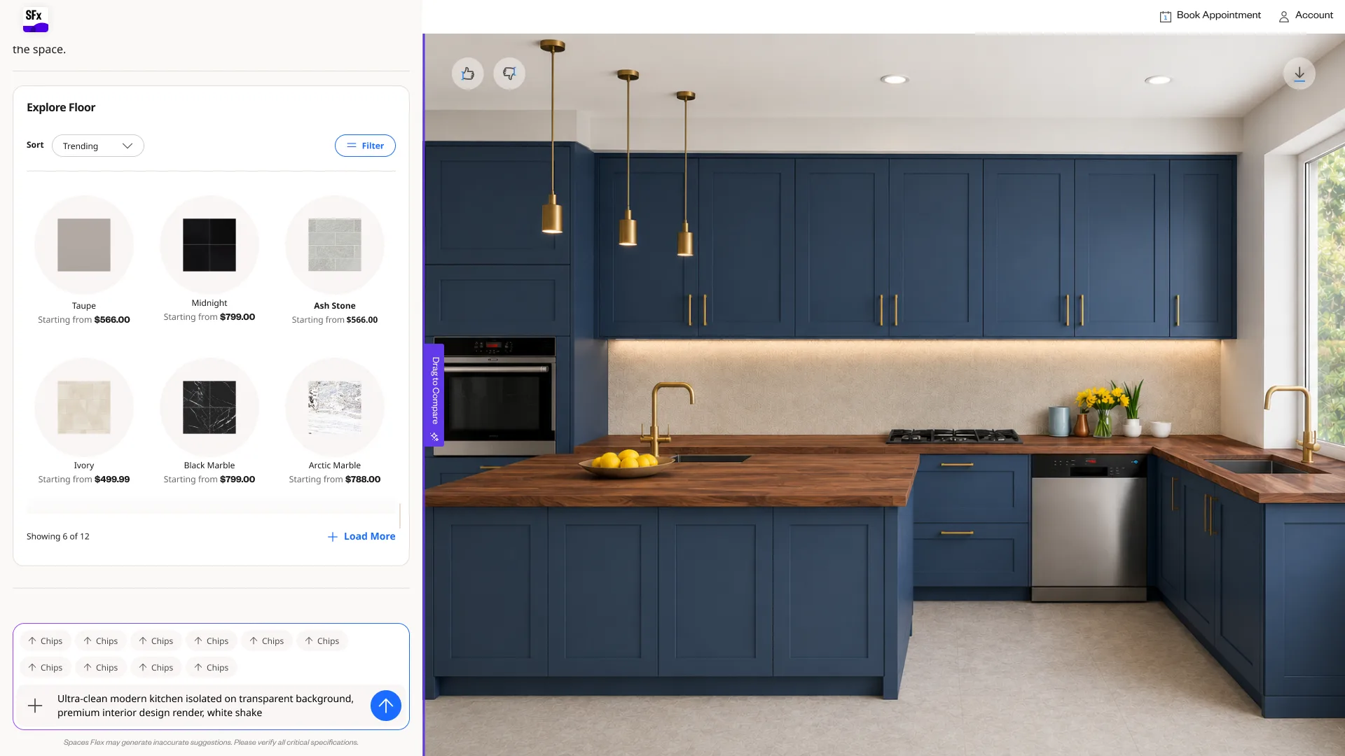 Alternative render against the catalog.