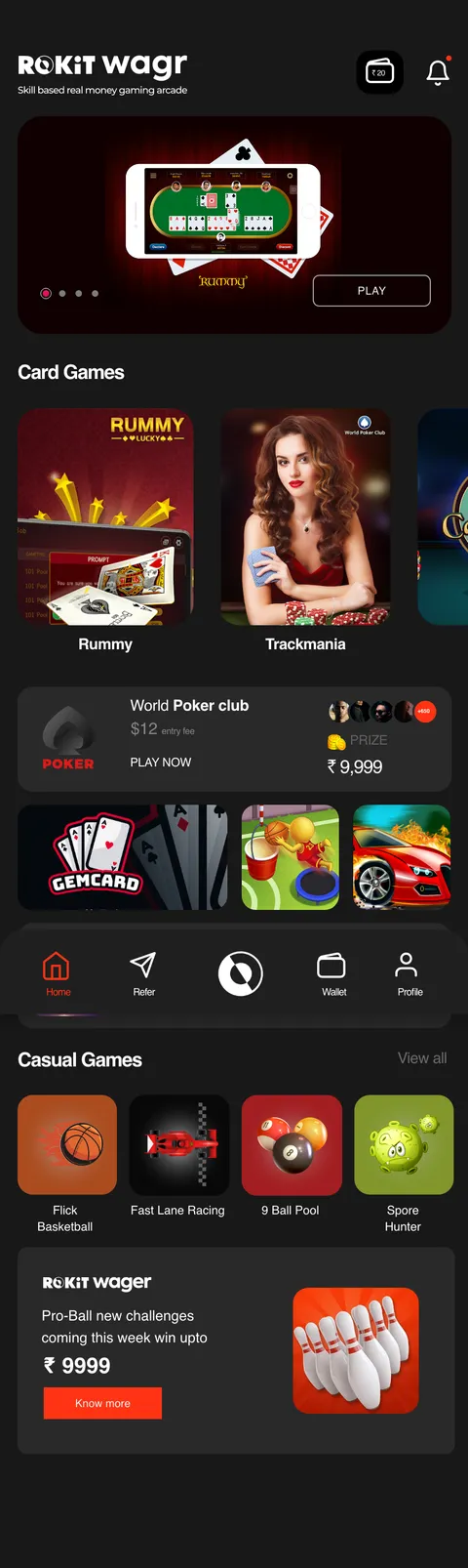 Wagr app — screen 3.